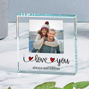 I Love You Glass Token For Wife Or Husband, 2 of 4