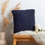 Garter Stitch Cushion Cover Beginner Knitting Kit, thumbnail 1 of 7
