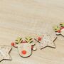 Reindeer Christmas Wooden Garland Decoration, thumbnail 3 of 4