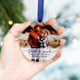 Our First Christmas Personalised Engagement Photo Bauble Gift, thumbnail 6 of 11