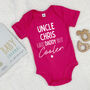 Uncle, Like Daddy But Cooler Babygrow, thumbnail 3 of 7