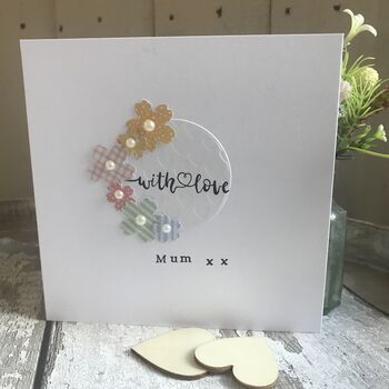 Personalised With Love On Mothers Day Card, 2 of 4