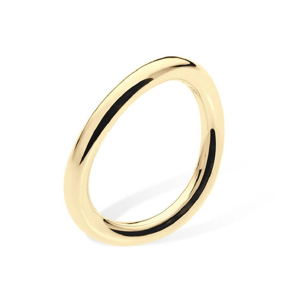 18ct Gold Vermeil Plated Curve Midi Ring, 1 of 5
