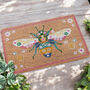 Bee Welcome Mat Coir Front Door Foot Mat, thumbnail 1 of 4