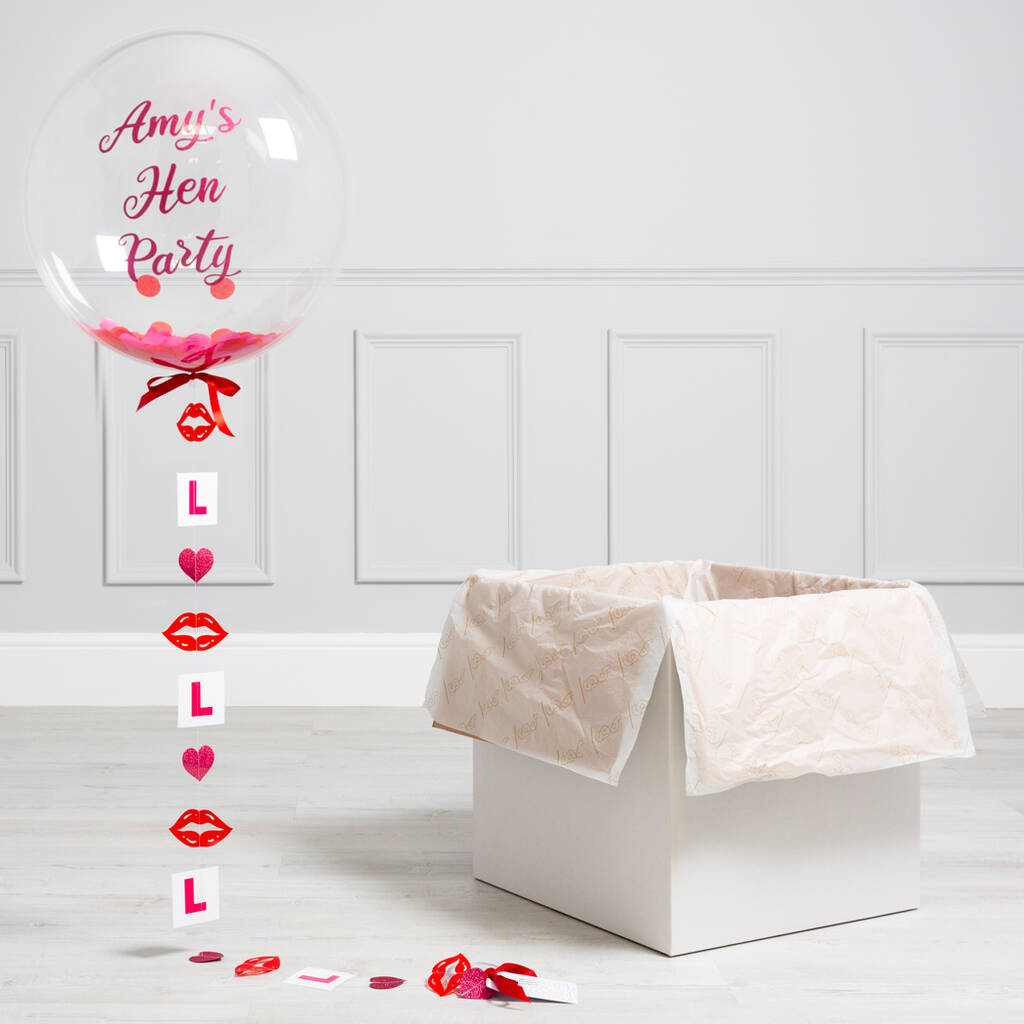 Inflated Loved Up Hen Party Package By Bubblegum Balloons