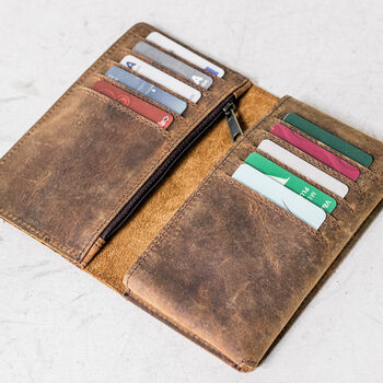 Personalised Bifold Leather Wallet And Smartphone Case, 2 of 11