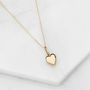 Gold Or Silver Delicate Heart Pendant Necklace, thumbnail 10 of 12