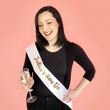 Personalised Hen Party Sash, 2 of 3