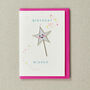 Birthday Wishes Wand 'Iron On Patch' Greeting Card, thumbnail 1 of 2