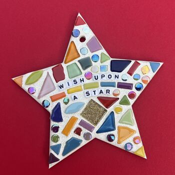 Wish Upon A Star Child’s Mosaic Christmas Craft Kit, 4 of 4