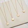9ct Yellow Gold Facett Initial Necklace, thumbnail 1 of 10