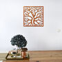 Elegant Autumn Tree Metal Wall Art: Modern Decor, thumbnail 8 of 12