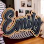 Luxury Three Layer Natural Wooden Name Sign, thumbnail 5 of 8