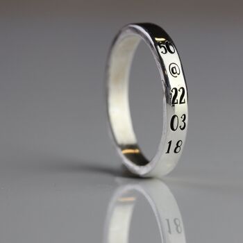 Silver Personalised Ring For Special Birthdays, 3 of 4