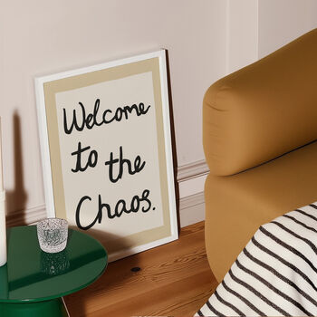 Welcome To The Chaos Handwritten Print, 4 of 12