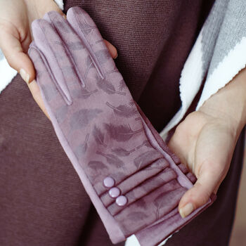 Feather Brocade Style Gloves, 4 of 11