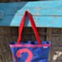 Genoa Upcycled Sailcloth Tote Bag, thumbnail 4 of 7