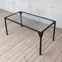 Waterloo Solid Glass Top Dining Table, thumbnail 1 of 4