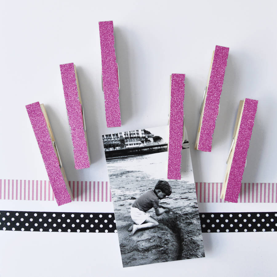 Glitter Photo Holders By Altered Chic