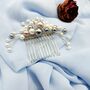 Pearl Hair Comb With White, Grey And Lilac Pearls, thumbnail 9 of 9