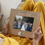 Personalised Wedding Wellies Oak Photo Frame, thumbnail 1 of 5