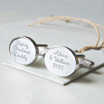 Personalised Oval Cufflinks, 3 of 8
