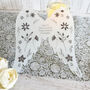 Personalised Memorial Angel Wings With Ribbon Loss Of Loved One, thumbnail 4 of 6