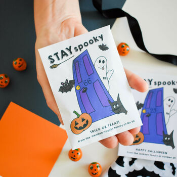 10 Stay Spooky Personalised Halloween Treat Envelopes, 3 of 4