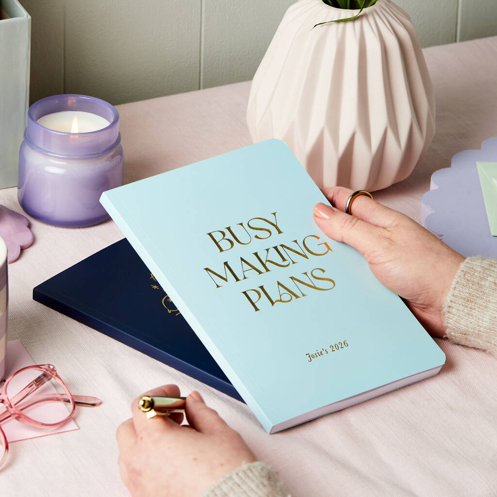Personalised Making Plans 2026 Weekly Diary, 1 of 8