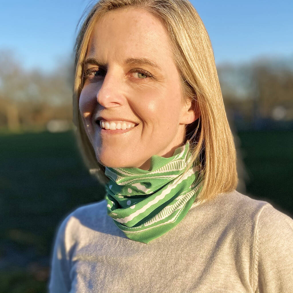 Personalised Soft Jersey Neck Tube Scarf By Spots and Stripes
