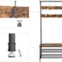 Hall Tree Coat Rack With Bench And Shoe Storage And Hooks, thumbnail 5 of 7