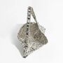 St. Tropez Silver Chandelier Bouquet Sequin Evening Bag, thumbnail 3 of 4