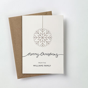 Personalised Bauble Design Letterpress Christmas Cards, 3 of 3