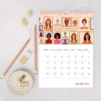 Illustrated 2023 A4 Monthly Wall Calendar, 7 of 10