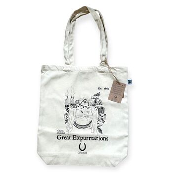 Great Expurrtations Literary Cat Organic Shopper Bag, 3 of 5