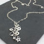 Sterling Silver Charm Necklace, thumbnail 3 of 6