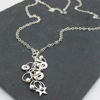 Sterling Silver Charm Necklace, 3 of 6
