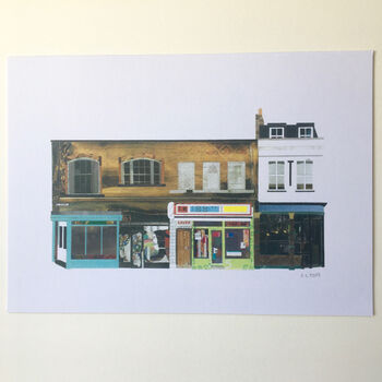 'Shoreditch, London' Recycled Paper Collage Print By Soodle Street ...