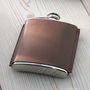 Leather Standing Seam Hip Flask, thumbnail 3 of 7