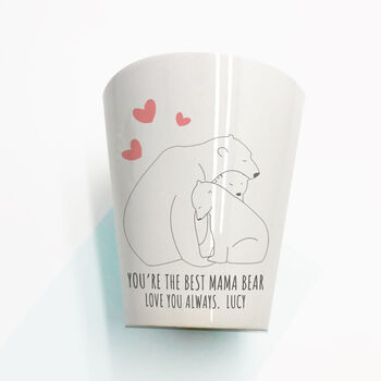 Personalised The Best Mama Bear Mini Plant Pot, 2 of 2