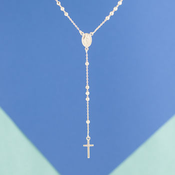 Rosary Lariat Necklace, 4 of 9