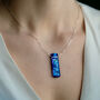 Sapphire Blue Fused Glass Jewellery Set, thumbnail 1 of 10