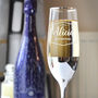 Personalised Champagne Flute With Nouveau Design, thumbnail 9 of 11