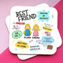 Best Friend Coaster, Personalised Coaster For Best Friend, thumbnail 1 of 3