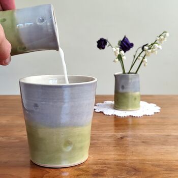 9th Pottery Wedding Anniversary Espresso Tumbler, 7 of 11