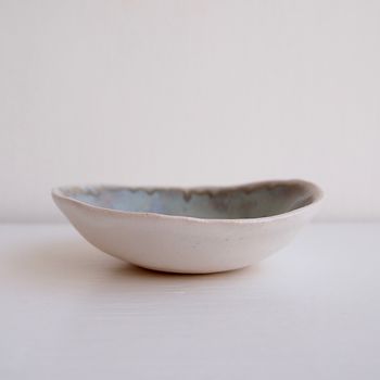 Handmade Blue Brown Ceramic Soap Dish, 5 of 12