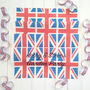 Personalised Jubilee Union Jack Linen Table Runner, thumbnail 3 of 3