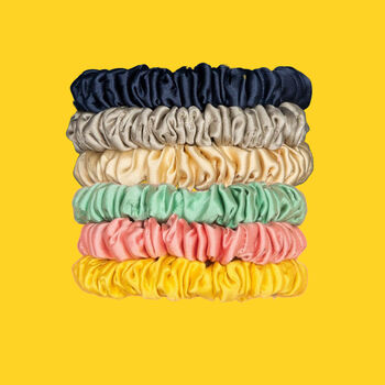 Skinny Silk Scrunchies By Holistic Silk, 3 of 4