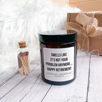 Scented Candle Retirement Gift Set With Matches, 6 of 8