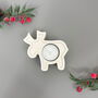 Festive Reindeer Tealight Holder Christmas Decorations, thumbnail 6 of 10